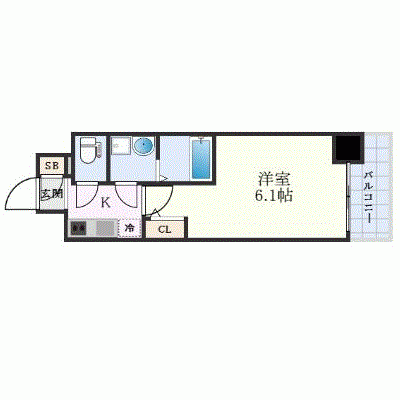 OneLife新大阪南ラヴァーグ【★Wi-Fi対応・設備充実】の物件間取り図
