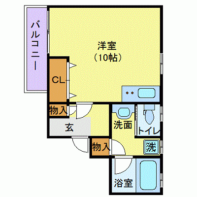 OneLife静岡ベルー【★駅近・オートロック・独立洗面台】の物件間取り図