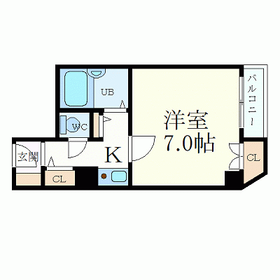 OneLife住吉本町ブロス【★駅近・トイレバス別】の物件間取り図