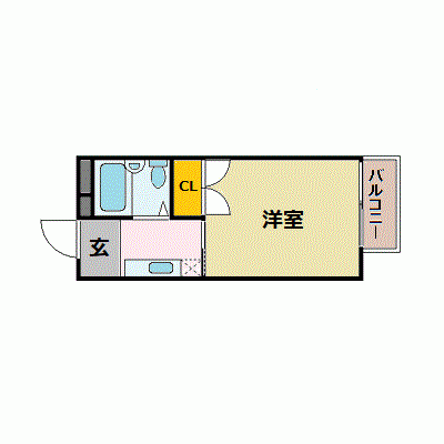 OneLife六甲フィオーレ【★3点ユニットバスタイプ】の間取り図