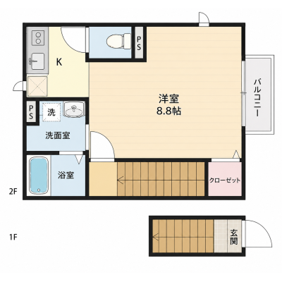 🌈新規オープンにつき表示賃料の半額！（９月末まで）🌈◆パシオン大東３【広々テラスハウス！ネット無料！】の物件間取り図