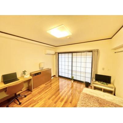 【名古屋市千種区/吹上駅徒歩3分/バストイレ別/ネット無料/洋室8帖/オートロック/エレベーター】アトリアム吹上 ファミマンの物件間取り図