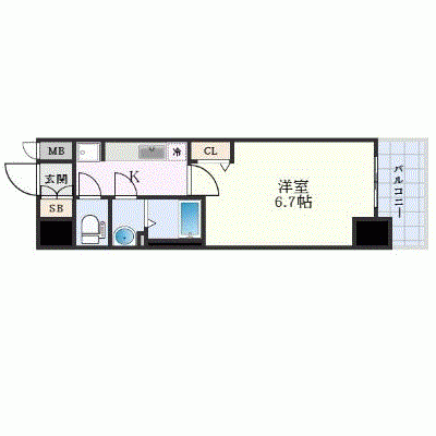 OneLife神戸SOUTHアンド・シー【★築浅・設備充実物件】の物件間取り図