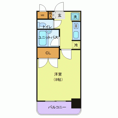 OneLife秋田メゾン【★オートロック・バストイレ別・2口コンロ】の物件間取り図