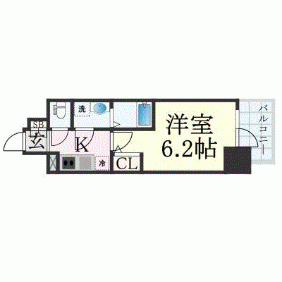 OneLife長居公園WEST【★設備充実】の物件間取り図