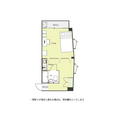 ユニオンマンスリー北坂戸２　301　1K・セミダブル☆◆インターネット固定回線（有線・Wi-Fi）無料の部屋◆【禁煙ルーム】人気の角部屋！安心のモニター付きインターフォン完備の物件間取り図