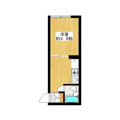 ＜角部屋＞JR・東西線『中野駅』徒歩9分！中野ブロードウェイ・サンモール商店街至近でお買い物に便利！オートロック付・鉄筋コンクリート造マンション・出張でのご利用や学生さんにもオススメです◇ＭＨ中野Ｃの物件間取り図