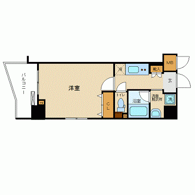 OneLife飯田橋後楽園【★25平米・独立洗面付！】の物件間取り図