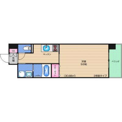 【黒門市場近く】ジョイシティ日本橋【入居日ご相談下さい！】の物件間取り図
