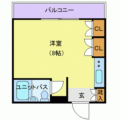 OneLife福島ザ・メゾン【★3点ユニットバスタイプ】の物件間取り図