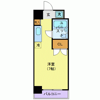 OneLife福島郡山プリューム【★オートロック・3点ユニットバスタイプ】の物件間取り図