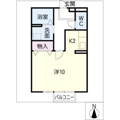 アルDEスリー港北駅　101の間取り図