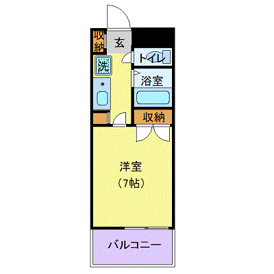OneLife宇都宮WEST【★オートロック、浴室乾燥付き！】の物件間取り図