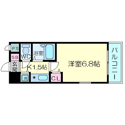 OneLife天満アーバン【★セパレート・NET対応】の物件間取り図