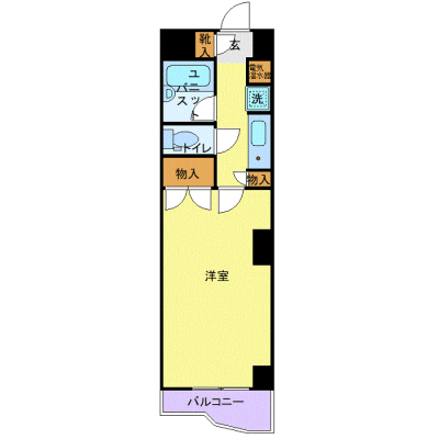 OneLife水戸駅NORTH＜TYPE1＞【★温水洗浄便座・オートロック付！】の間取り図