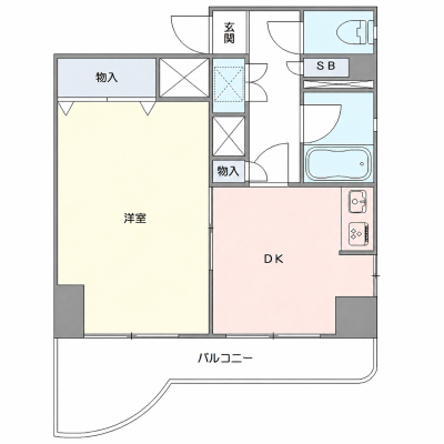 OneLife水戸駅NORTH＜TYPE2＞【★31平米・オートロック付！】の間取り図