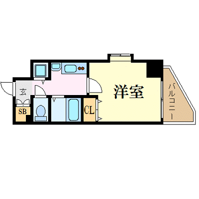 OneLife堺筋本町リベルタ【★NET対応・駅3分】の物件間取り図