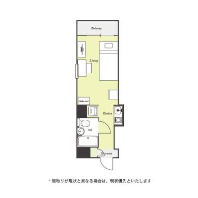 ユニオンマンスリー狭山市２　101　1R・シングル☆【禁煙ルーム】人気の角部屋！安心のモニター付きインターフォン＆便利な宅配ボックス付きの物件間取り図