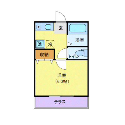OneLife春日ホワイト【★バストイレ別・洗浄機能付き便座！】の物件間取り図