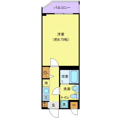 OneLife飯田橋NORTH【★独立洗面・浴室乾燥付！】の物件間取り図