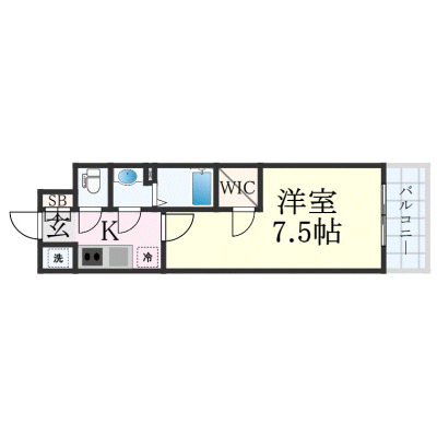 OneLife森ノ宮南プレミア【★Wi-Fi対応・設備充実】の物件間取り図