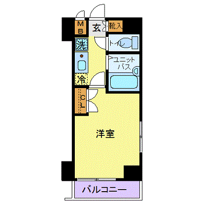 OneLife白山オリオ【★白山駅 徒歩3分・洗浄機能付き便座！】の物件間取り図