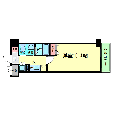 OneLife堺東アパートメンツ【★NET対応・洗浄機能付便座・浴室換気乾燥機】の物件間取り図