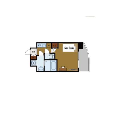 BraTTo難波ラシュレ【Wi-Fi無料💻】大国町駅まで4分｜家具家電付き｜すぐに暮らせる快適ルーム♪の物件間取り図