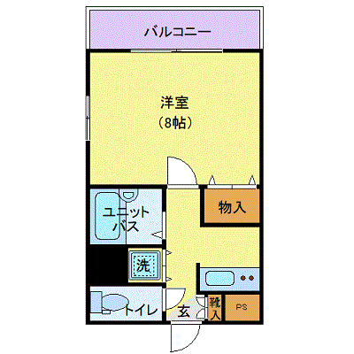 OneLife金沢グランデ【★オートロック・浴室乾燥機・バストイレ別・2口コンロ】の物件間取り図