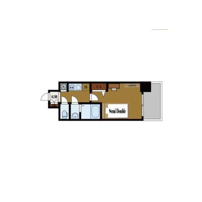 BraTTo今宮アドロッソ【Wi-Fi無料💻】大国町駅まで徒歩3分｜家具家電付き｜すぐに暮らせる快適ルーム♪の物件間取り図