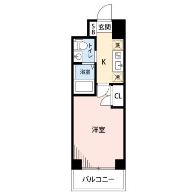 【🎉初期費用オフ｜お得なキャンペーン】【禁煙🚭/Wi-Fi無料🌐】マイナビSTAY DOビル花崎町1【仮称】　706の物件間取り図