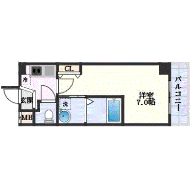 OneLife池田南エール【★設備充実】の物件間取り図