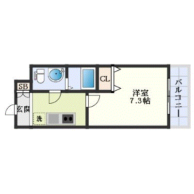OneLife豊津西アリビオ【★設備充実】の物件間取り図