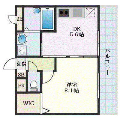 OneLife高槻市南ハンナ【★設備充実】の物件間取り図