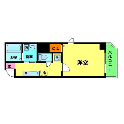 OneLife守口グルーヴ【★NET対応・独立洗面台・オートロック】の間取り図