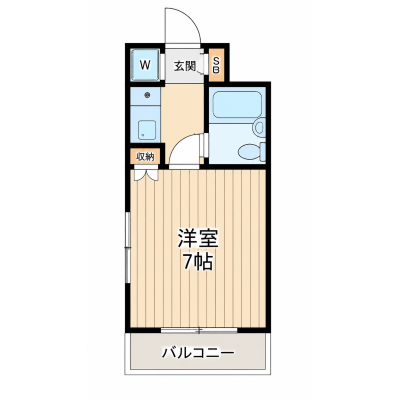 【J’sマンスリーあざみ野 306】9月10日～入居可🌟厚さ20㎝高密度ポケットコイルマットレス使用！駅徒歩7分、渋谷駅まで約24分、乗換無し！都心へのアクセス良好☆【インターネット無料】の物件間取り図
