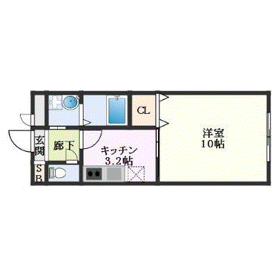 OneLife総持寺西グラージュ【★設備充実】の物件間取り図