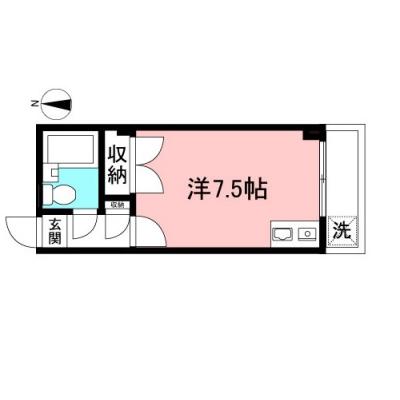 東都マンスリー ラックハイツ（笹塚）【Wifi無料！笹塚駅徒歩12分！】の間取り図