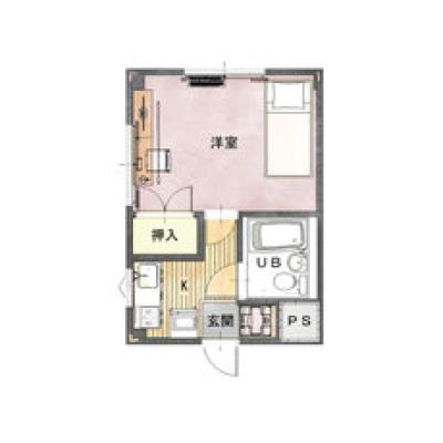 レントライフマンスリー松本駅東B-4の物件間取り図