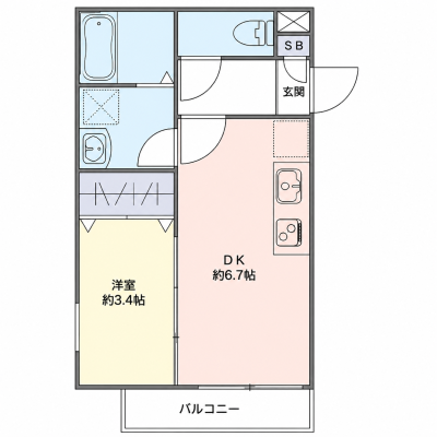 OneLife大宮本郷町EAST【★独立洗面・浴室乾燥付】の物件間取り図