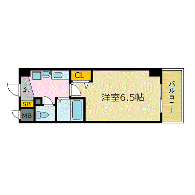 マンスリーリブマックス福島３☆【NET対応】≪スタンダードシリーズ≫の物件間取り図