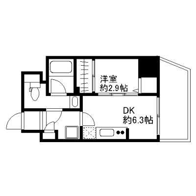 OneLife東京スカイツリー前ログ＜TYPE2＞【▼独立洗面台・浴室乾燥機付き】の物件間取り図