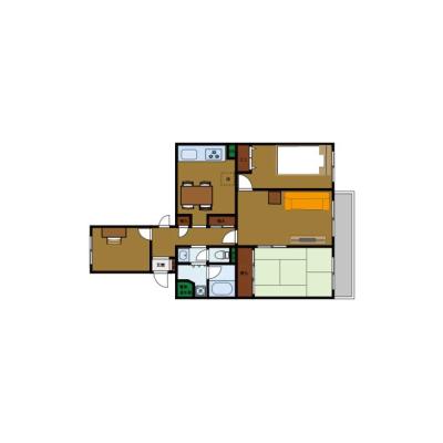 BraTTo小田原城前【Wi-Fi無料💻】小田原駅まで6分｜家具家電付き｜すぐに暮らせる快適ルーム♪の物件間取り図