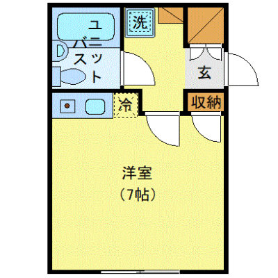 OneLife長野権藤駅前＜TYPE2＞【★1R・権堂駅 徒歩2分！】の物件間取り図