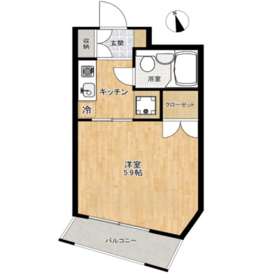 【J’sマンスリー元住吉Ⅱ 106】9月19日～入居可🌟厚さ20㎝高密度ポケットコイルマットレス使用！ 東横線 元住吉駅 徒歩6分！横浜駅・渋谷駅まで約20分でアクセス良好☆【インターネット無料】の物件間取り図