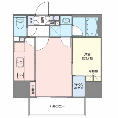 OneLife大宮EASTシーフォルム【★1LDK・30平米！】の物件間取り図