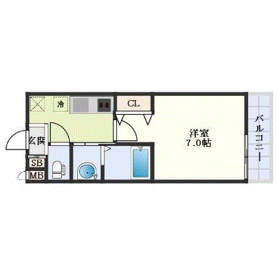 OneLife塚口エール【★新築物件・オートロック・独立洗面台】の物件間取り図