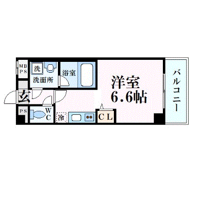 OneLife武庫之荘エール【★オートロック・独立洗面台・バストイレ別】の物件間取り図