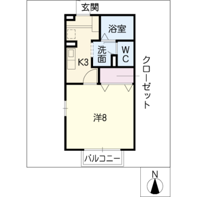 アルDEスリー南陽町　A103の物件間取り図