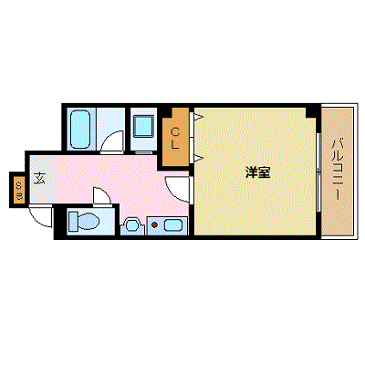 OneLife明石エスキューブ【★駅近物件・オートロック・バストイレ別】の物件間取り図